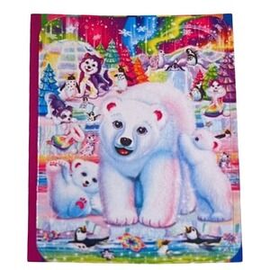 Lisa Frank Sticker Rainbow Husky Puppy Penguins Polar Bear Sparkles 1.75x1.25"‎